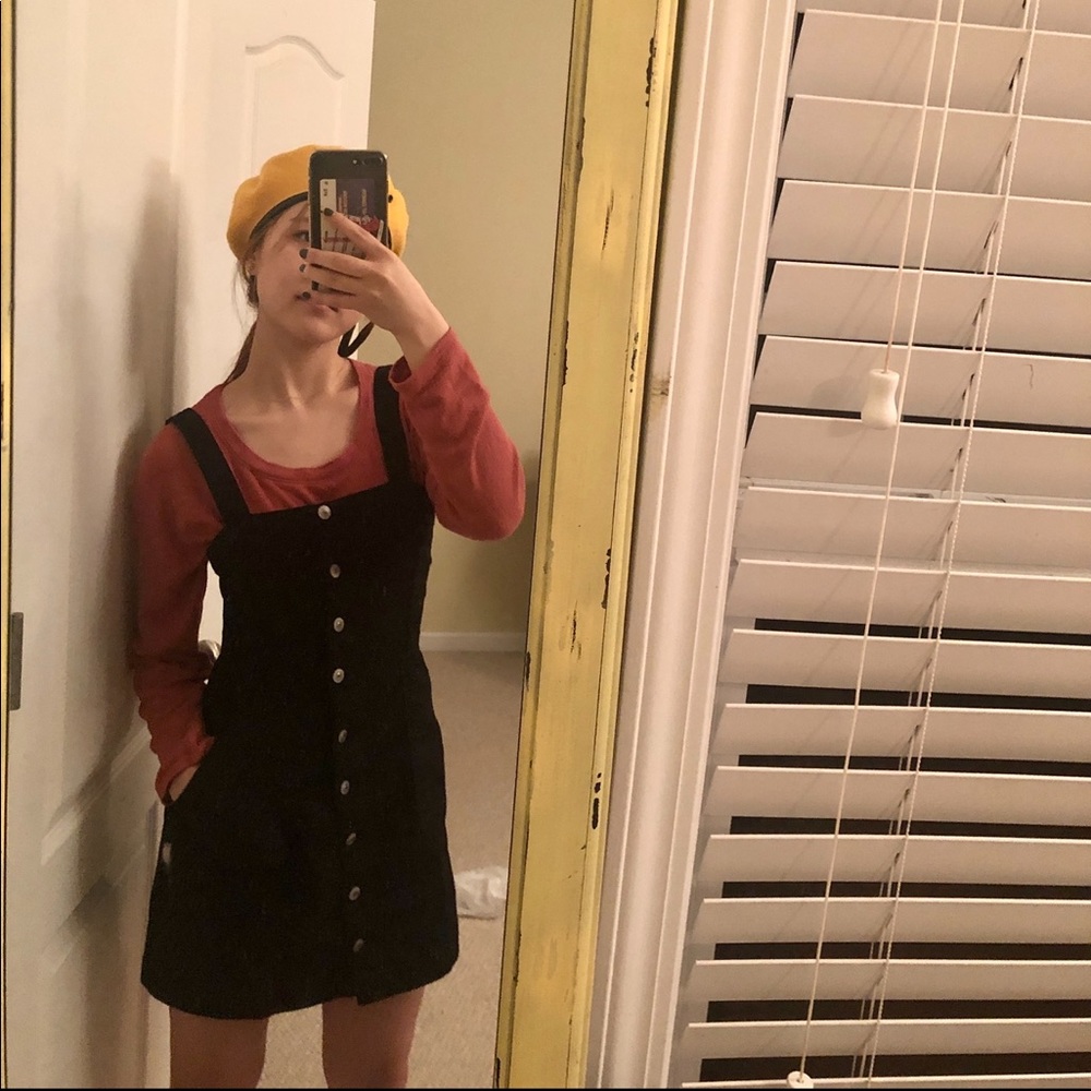 H&M black button up one piece ✨